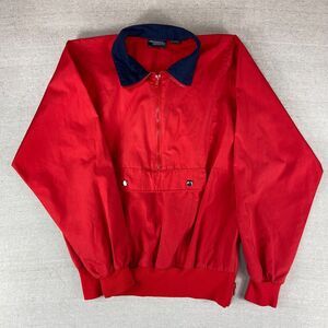 Vintage SKITIQUE Ski Red Lightweight Pullover Jacket Small
